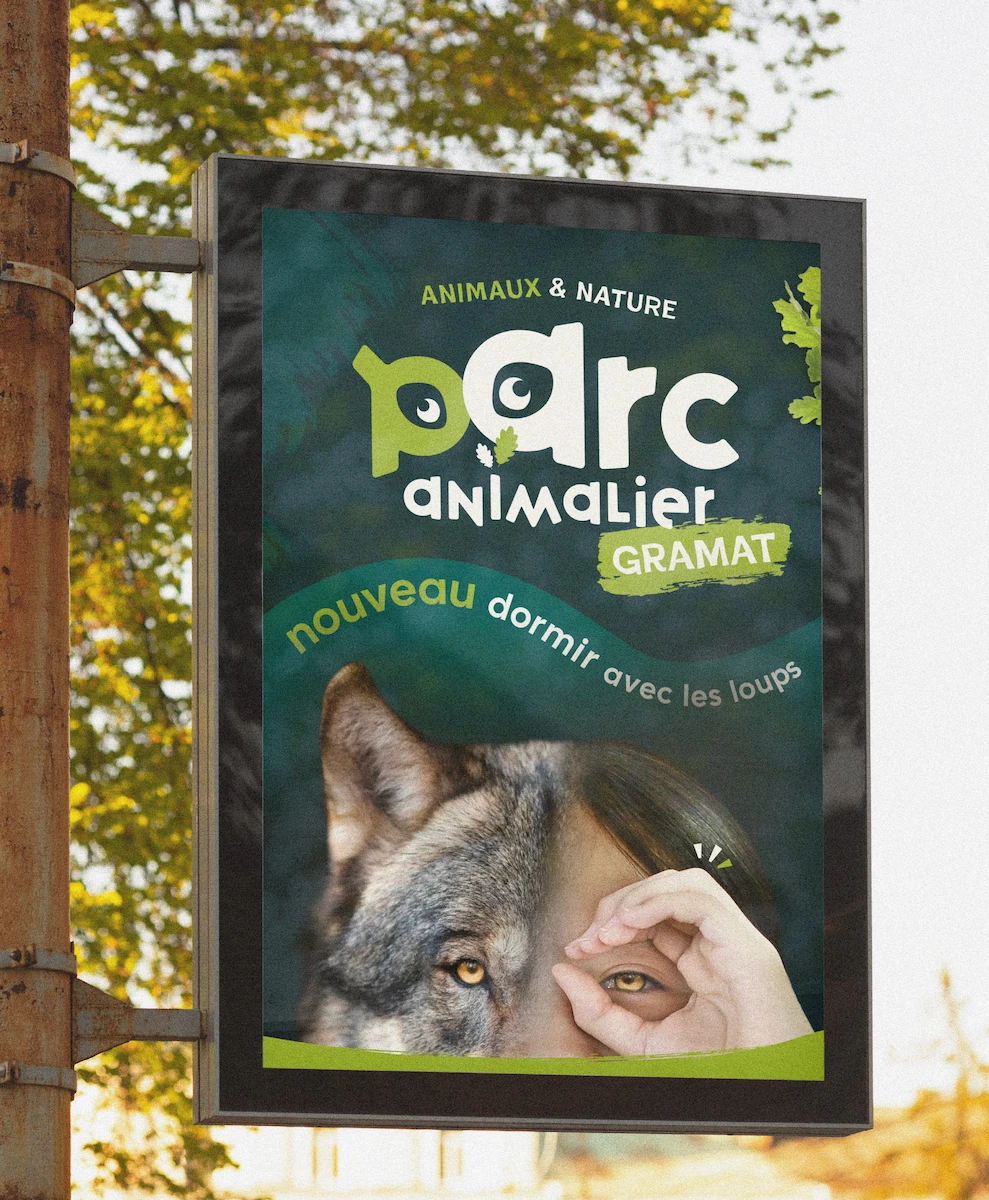 projet communication visuelle lot parc animalier gramat