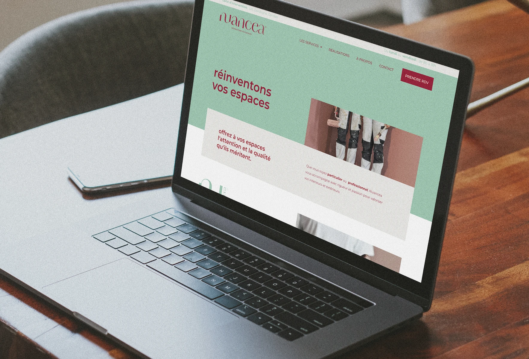 jolilot studio design graphique projet site internet nuancea