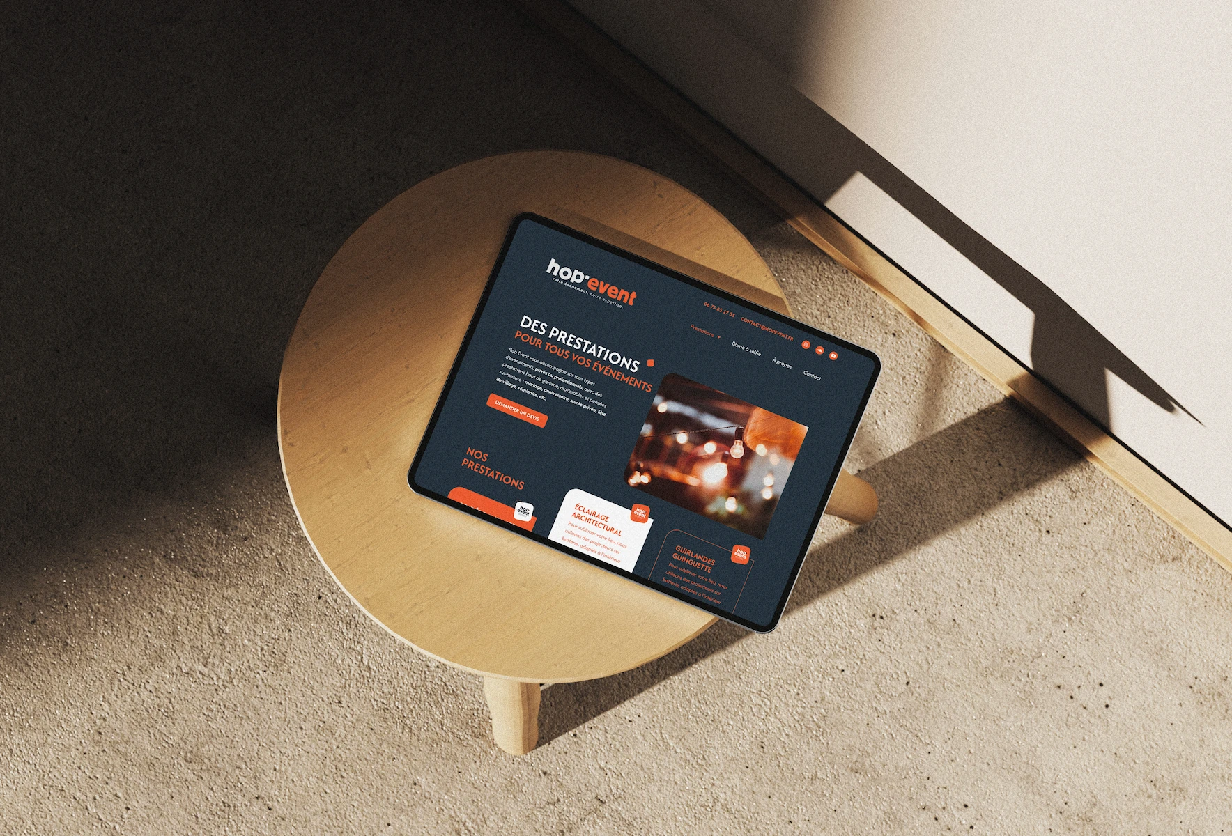 jolilot studio design graphique occitanie lot projet site internet hop'event